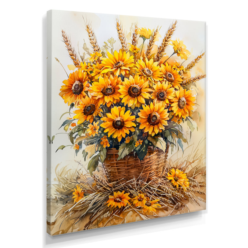 Thompson - art mural floral, 40" H x 30" W, Wrapped Canvas, Does Not Apply