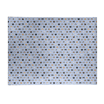 Tapis bleu zone kitty