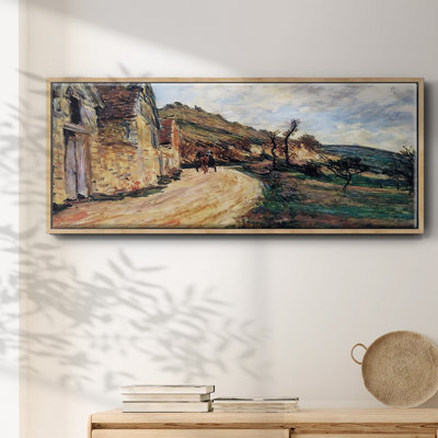 The Road in Giverny, 1885- Framed Canvas