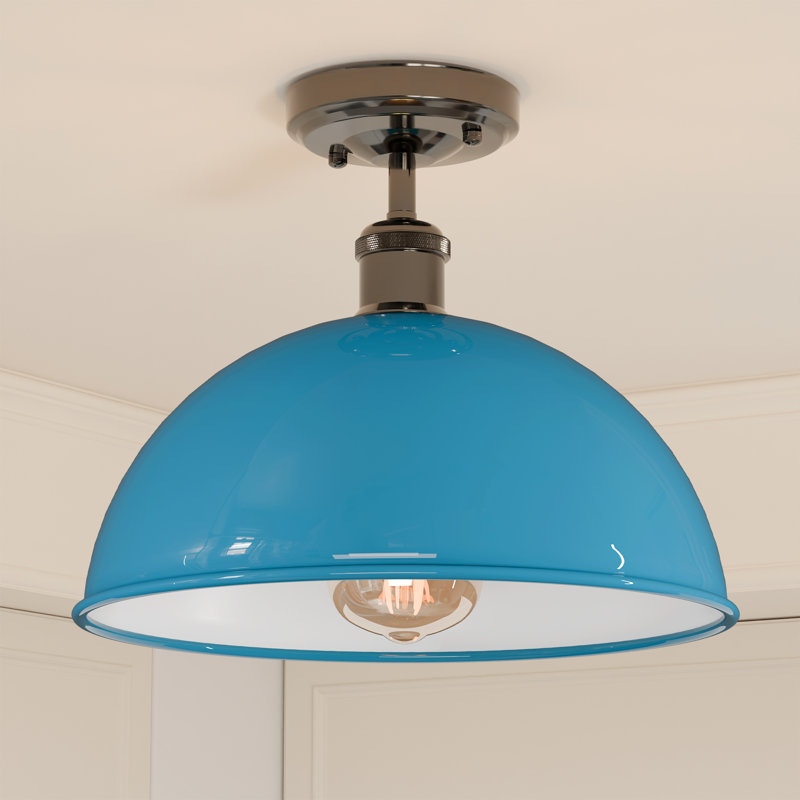 Butterfield Semi Flush Mount, Blue