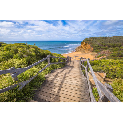 Bells Beach Victoria by Bennymarty - Wrapped Canvas Print