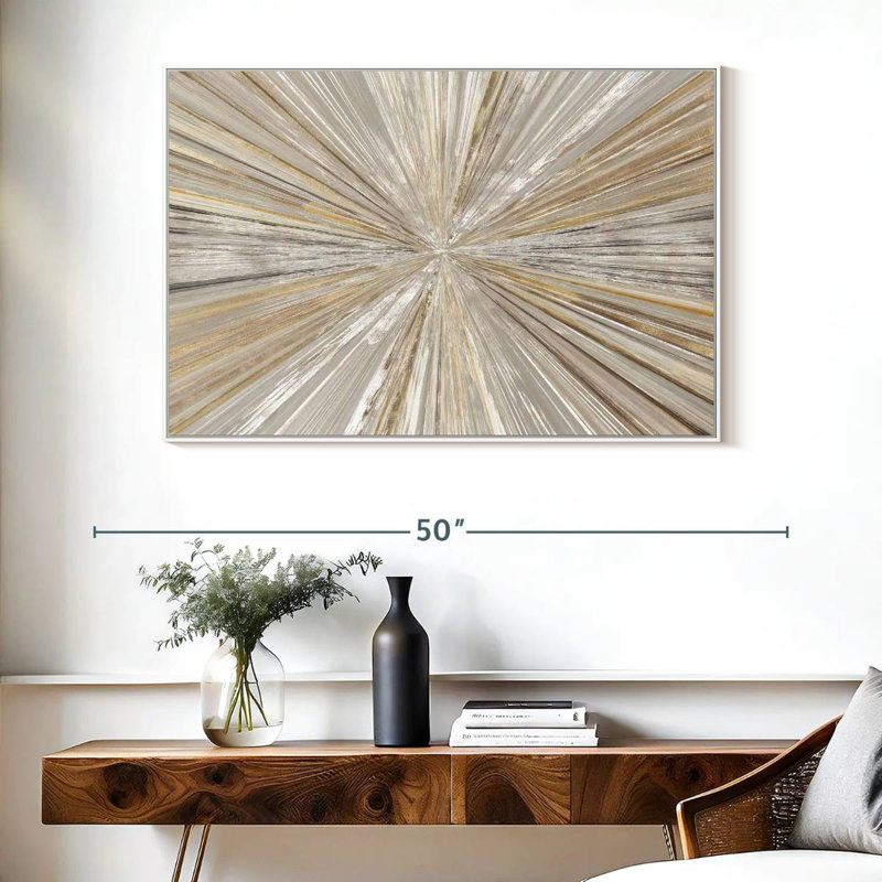 Lumière chatoyante, Cadre flottant blanc, 40 po x 27 po