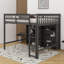 Lit mezzanine double avec tablettes-119971427