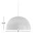 Leona 1-Light Dimmable Metal Dome Single Pendant-1210321263