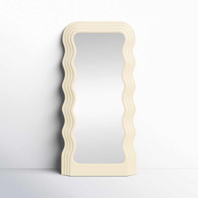 Ranstead Rectangle Floor Mirror, White