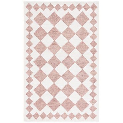 Ebony 137 Area Rug In Pink / Ivory