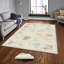 Tapis beige / brun en polyester tissé à la machine McWhirter-55026034