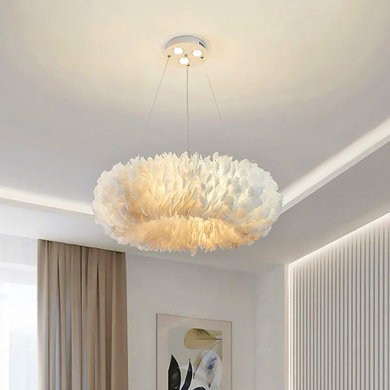 Avry 6 - Light White Novelty Pendant