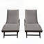Chaise longue d'extérieur en osier 2 pièces avec inclinaison réglable et coussins à séchage rapide pour plus de confort et de durabilité