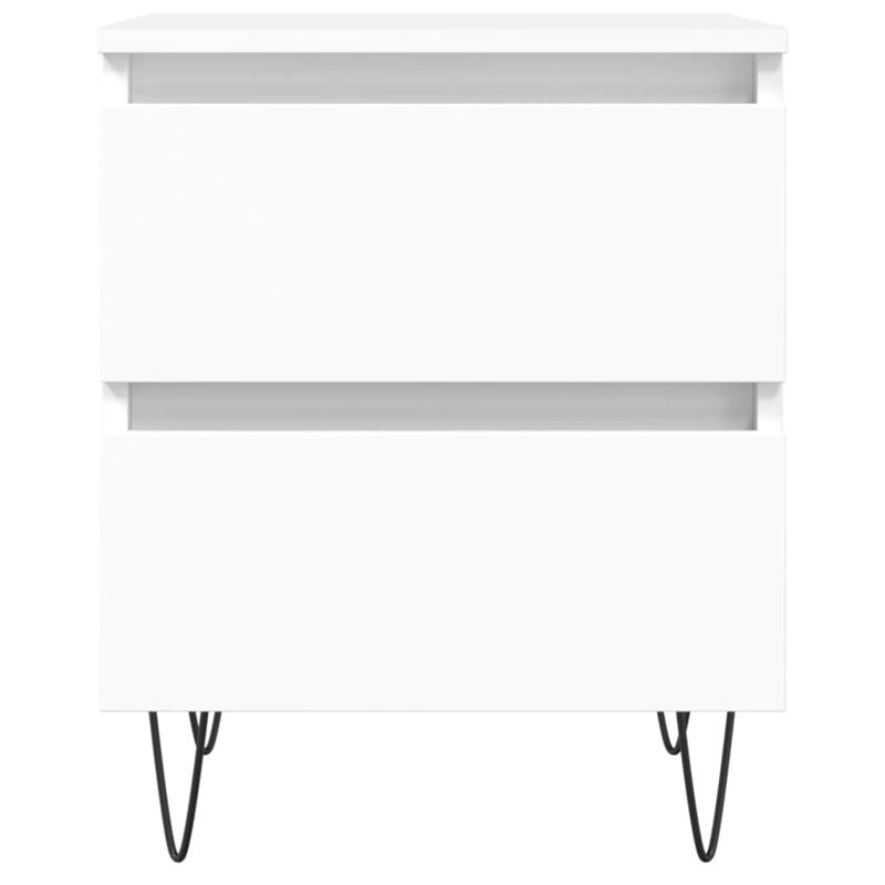 Armoire de chevet moyenne vidaXL, Blanc