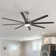 Brixham 76" 8- Blade LED Smart Chandelier Ceiling Fan with Remote Control and Light Kit Included