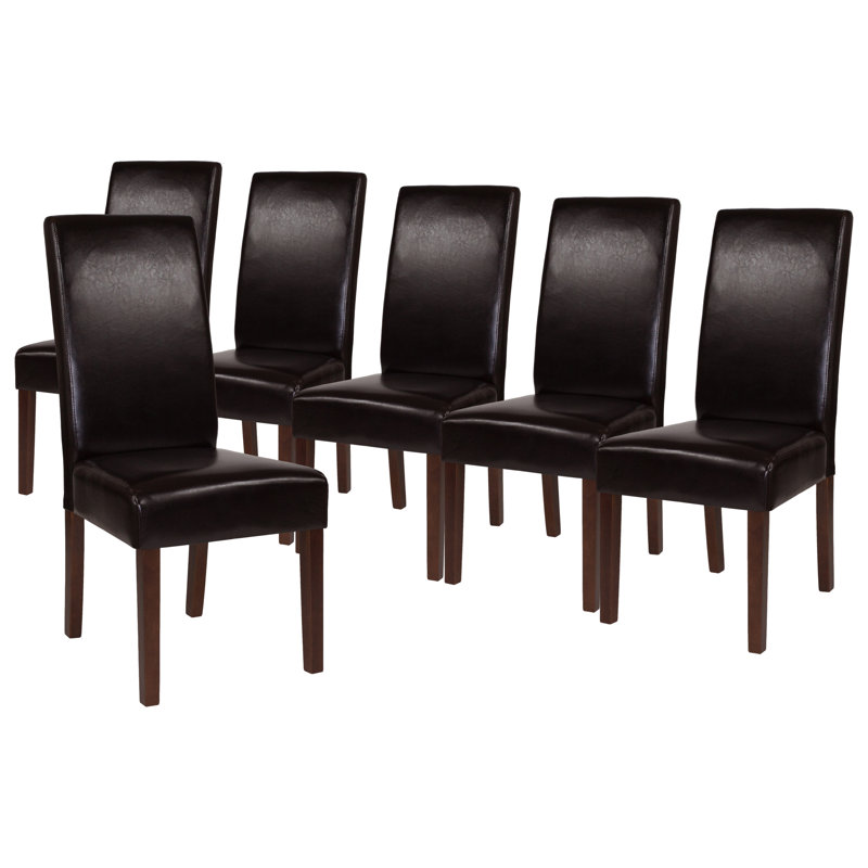 Chaise Parsons rembourrée Arruda, Brun, 6