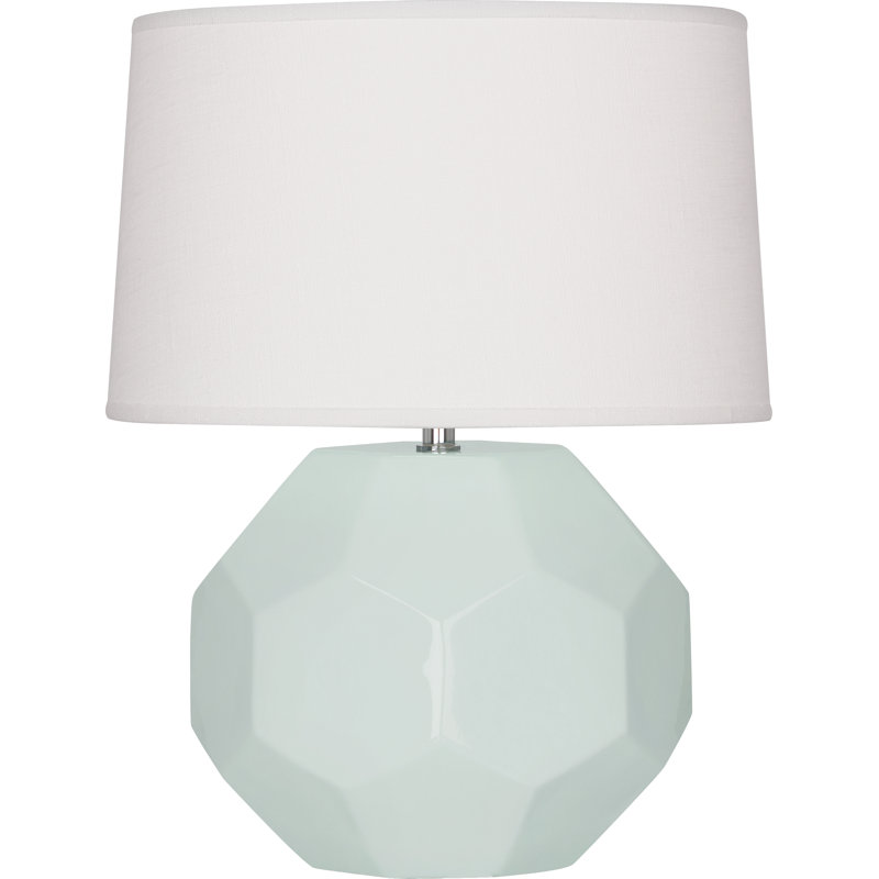 Franklin Table Lamp, 16.5" H x 12.5" W x 12.5" D, Celadon