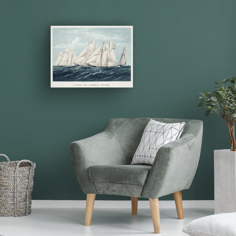 Bolognaise "Antique Yacht III" sur toile, H 24 po x l 32 po