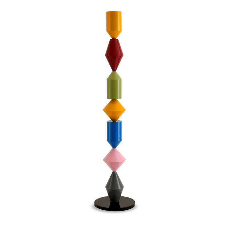 Lampes sur pied en fer, Black/Blue/Red