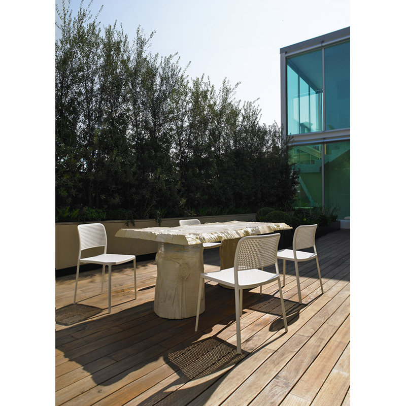 Audrey Armchair, White, White Painted Steel