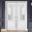 Lucia Frosted Glass French White Doors-53208954