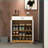 Shoe Cabinets, Minimalist 4-Tier with 1 Drawer &amp; Adjustable Shelves, Freestanding Particle Board Natural &amp; | Entryway -1261094752
