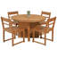 Table de salle à manger ronde en bois massif-593079214-593079209