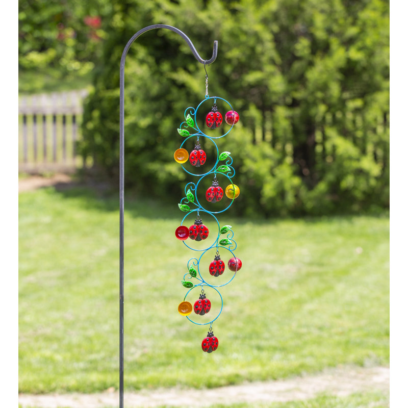 Hattye 35"H 6-Tiered Lady Bug Orbit Wind Twirler