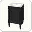 Meuble-lavabo autoportant moderne avec porte réglable-1678478730