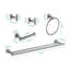 Ensemble de 5 supports à serviettes pour salle de bain-114892627
