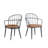 Abreha Faux Leather Upholstered Dining Chairs-895141761