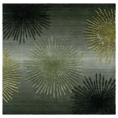 Amier Soho Hand Tufted Wool And Viscose Floral Rug