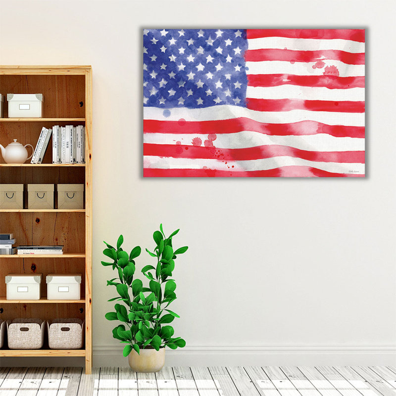 Americana Style I - reproduction d'art sur toile, H 20 po x l 30 po