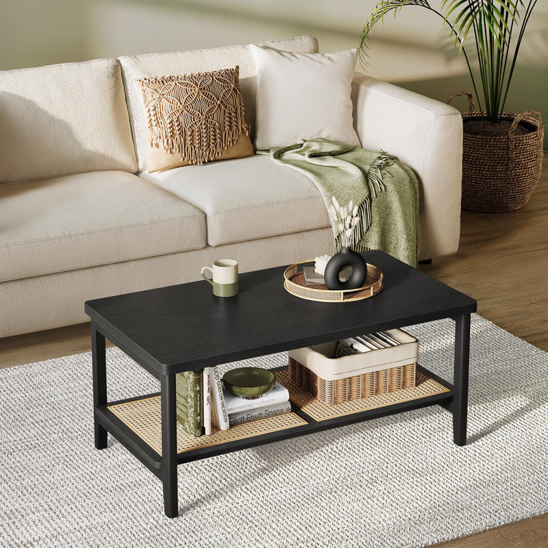 Villisca Single Coffee Table, Black