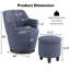 Chaise pivotante polyvalente avec repose-pieds pour un style relaxant