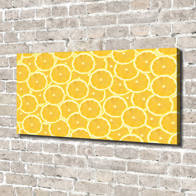 Lemon Slices - No Frame Print on Canvas