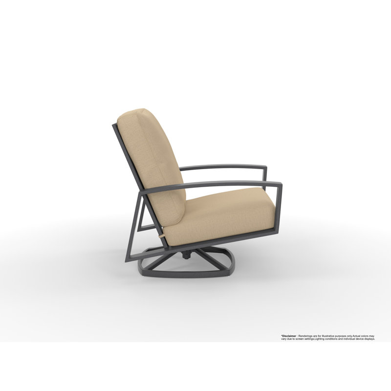 Arc Outdoor Lounge Chair, Trax Sequoia, Graphite
