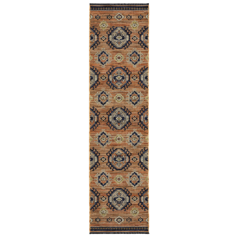 Tapis en laine Tacie Tribal Medallion, Rectangle 7 pi 10 po x 10 pi 10 po