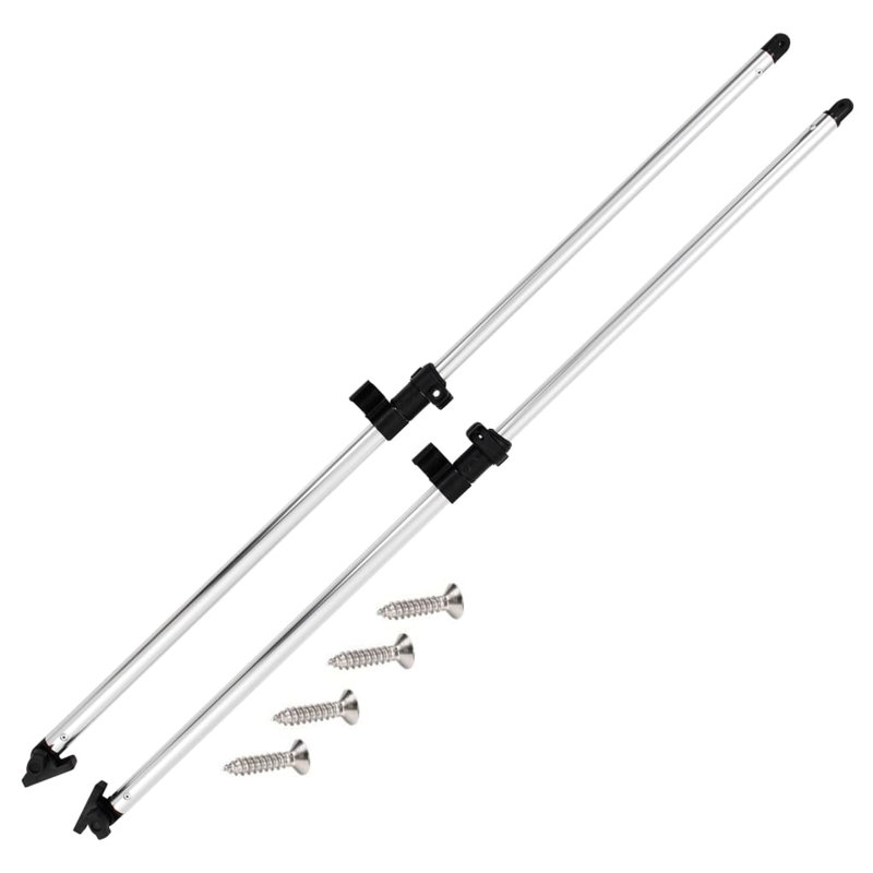Quincaillerie pour auvent en aluminium noir VidaXL