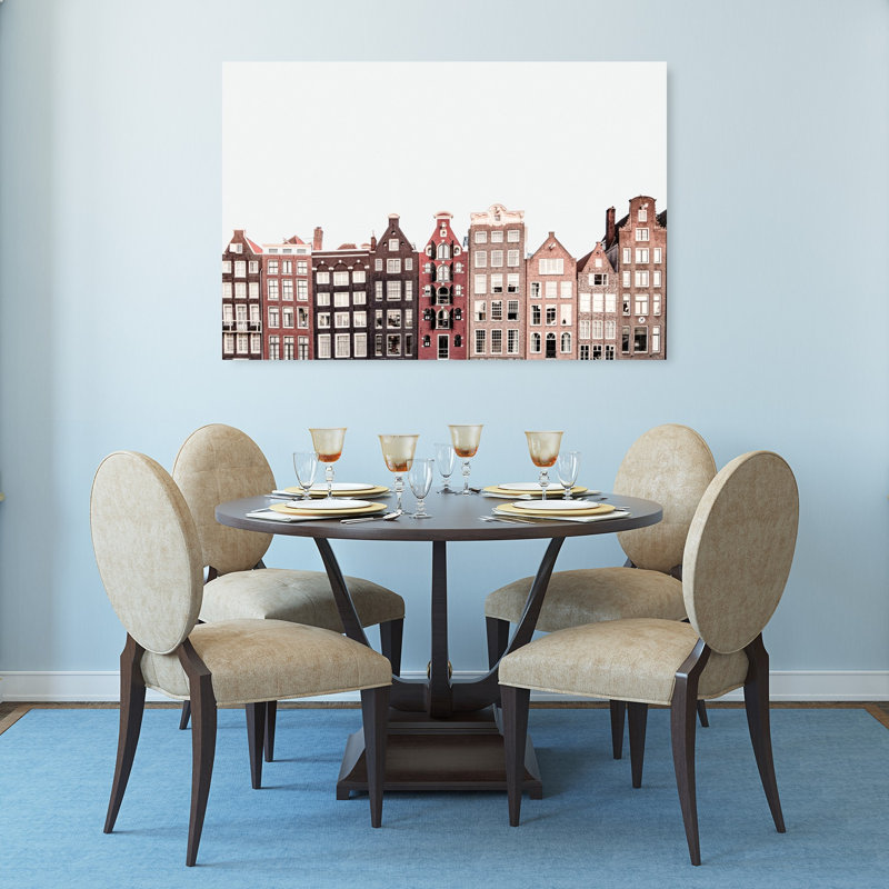 Amsterdam, art contemporain abstrait, impression d'art mural, 32" H x 48" W