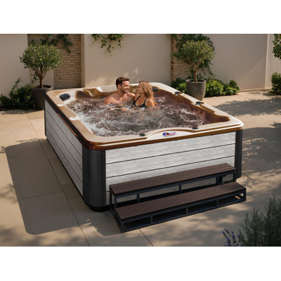 American Spas 6-Person 40-Jet Acrylic Square Hot Tub with Ozonator