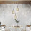 Mendota 3 - Light Chrome/Gold LED Pendant