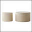 Ensemble de 2 tables basses gigognes Beige