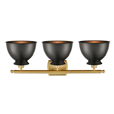 Éclairage pour meuble-lavabo à intensité variable 3 lumières Erastus