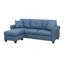 Canapé modulaire 2 pièces en bleu