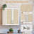 Wall Mounted Cabinet with Rattan Doors