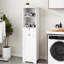 Trieur de linge blanc - un compartiment, un tiroir, fabriqué avec E1 et une surface peinte pour un espace attrayant durable à partir de la finition de la peinture