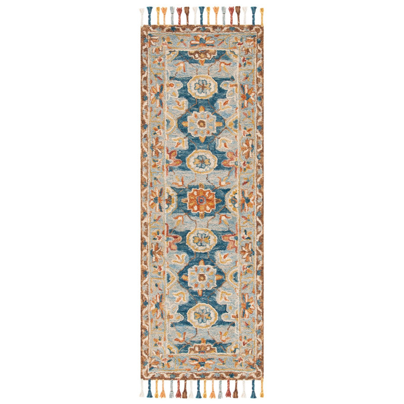 Carman Hand Tufted Wool Geometric Rug, Runner 2'3" x 19'