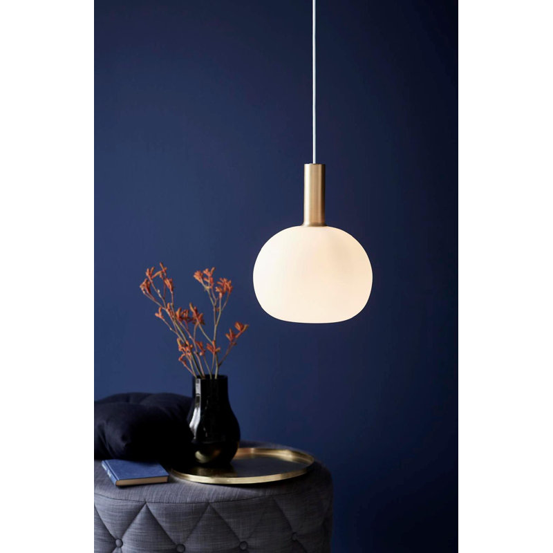 Alton 1 - Light Black/Brass Single Pendant