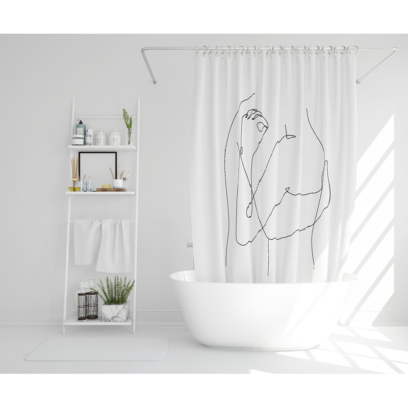 Ellaree 13 Piece Polyester Shower Curtain Set