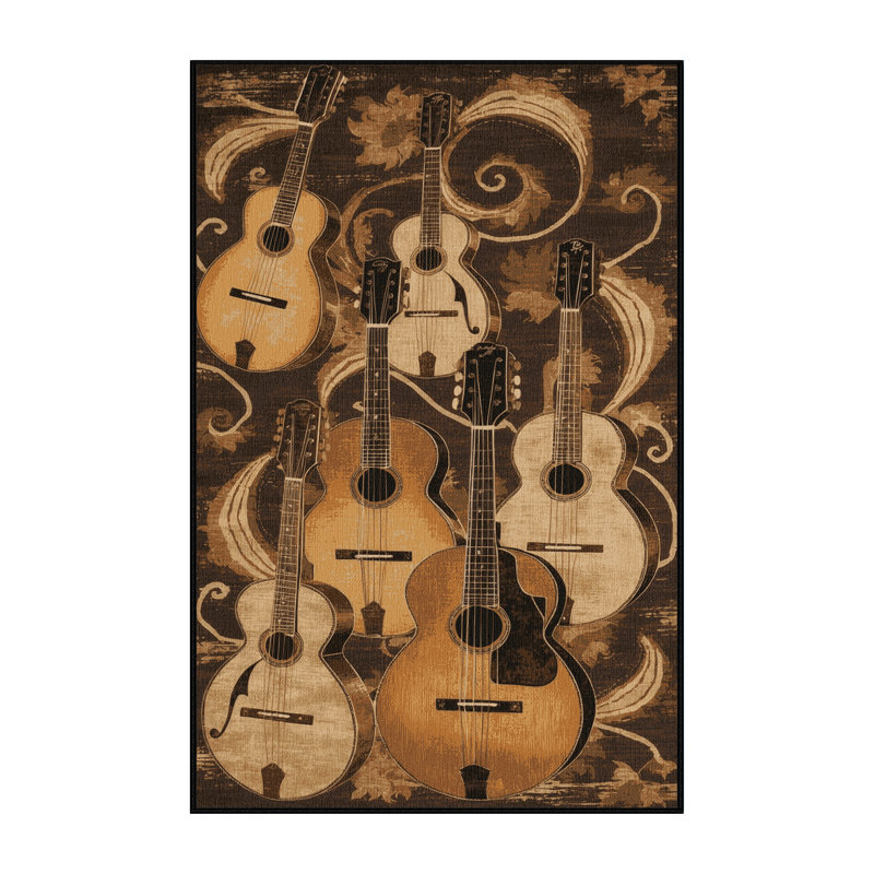  Tapis de musique lavable, Rectangulaire 8 pi x 12 pi