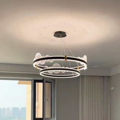 Simple And Luxury Circle Chandelier With Led Light Source