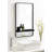 Shoults Metal Rectangle Mirror with Shelves-1614333358