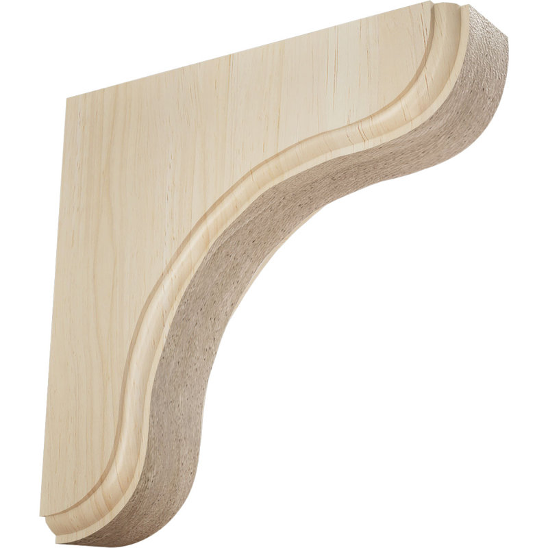 Support en bois d'hévéa l 1 3/4 po x P 5 1/2 po x H 5 1/2 po, L 5,5 po x H 5,5 po, Hévéa